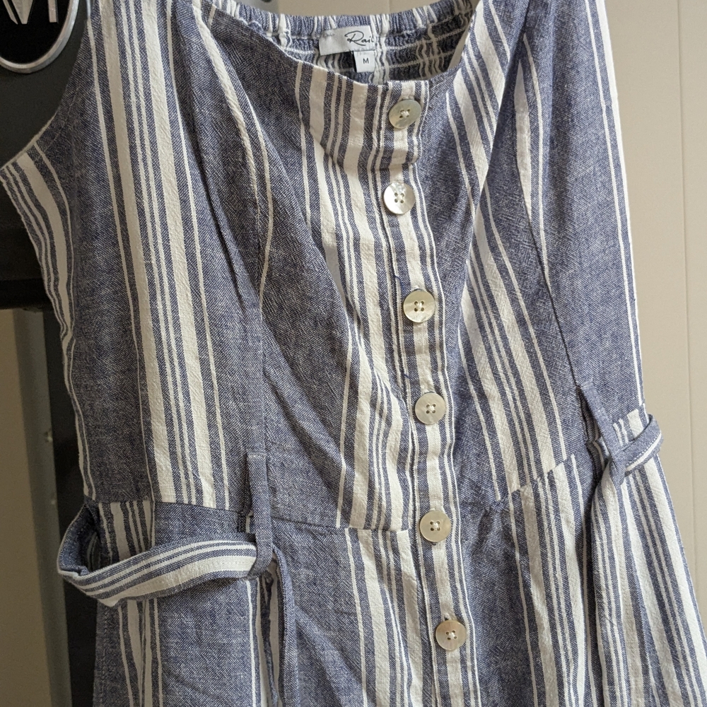 Striped Button-Down Dress